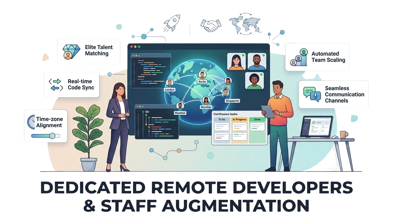 Dedicated Remote Developers & Staff Augmentation